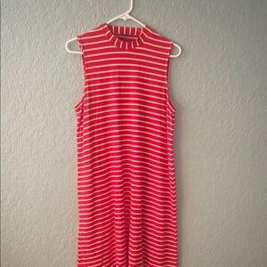 JCrew Red and White dress